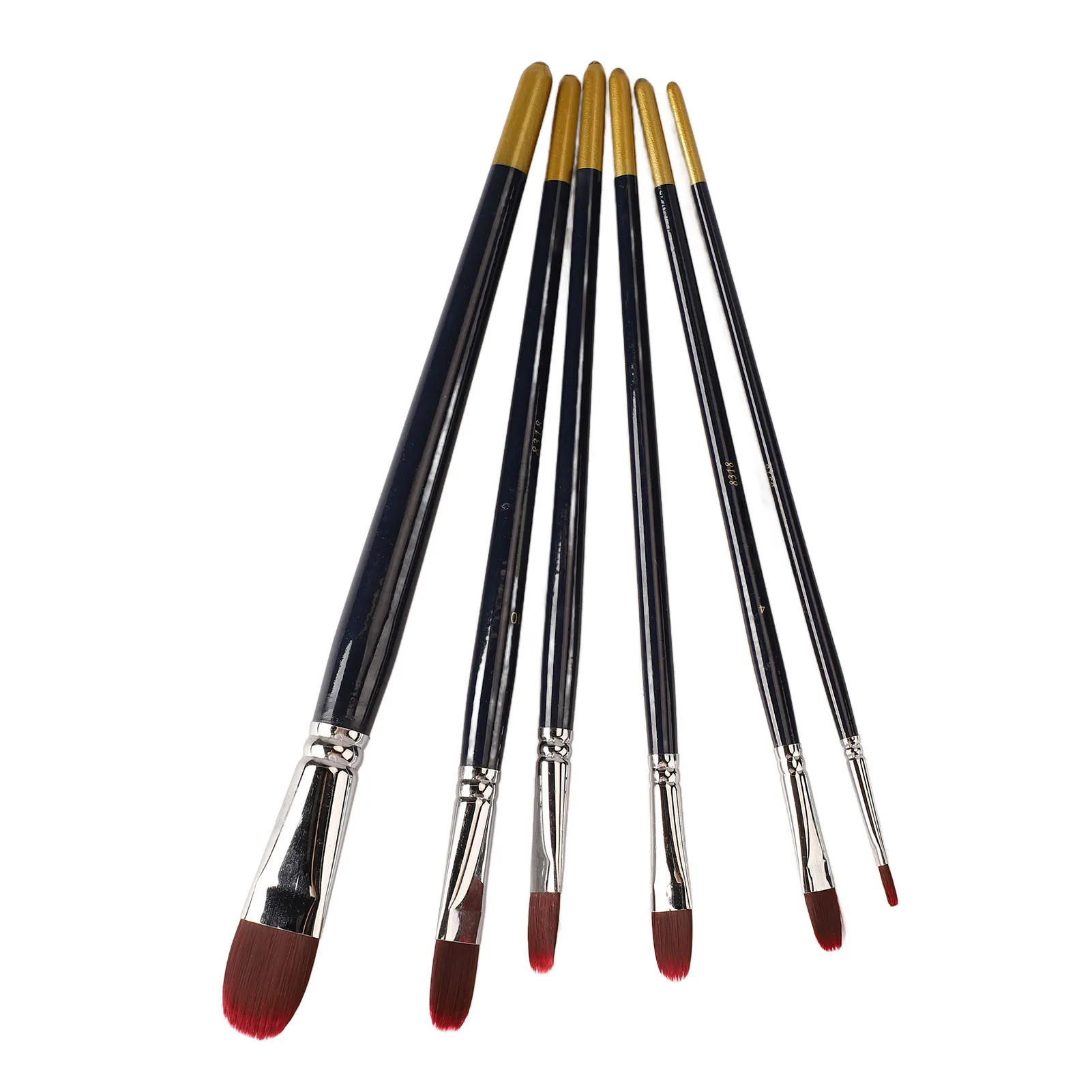 Artist Paint Brush Set Acrylic Paint Brush Set Copper Tube Interface Toughness Double Layer Connection for Model for Beginners