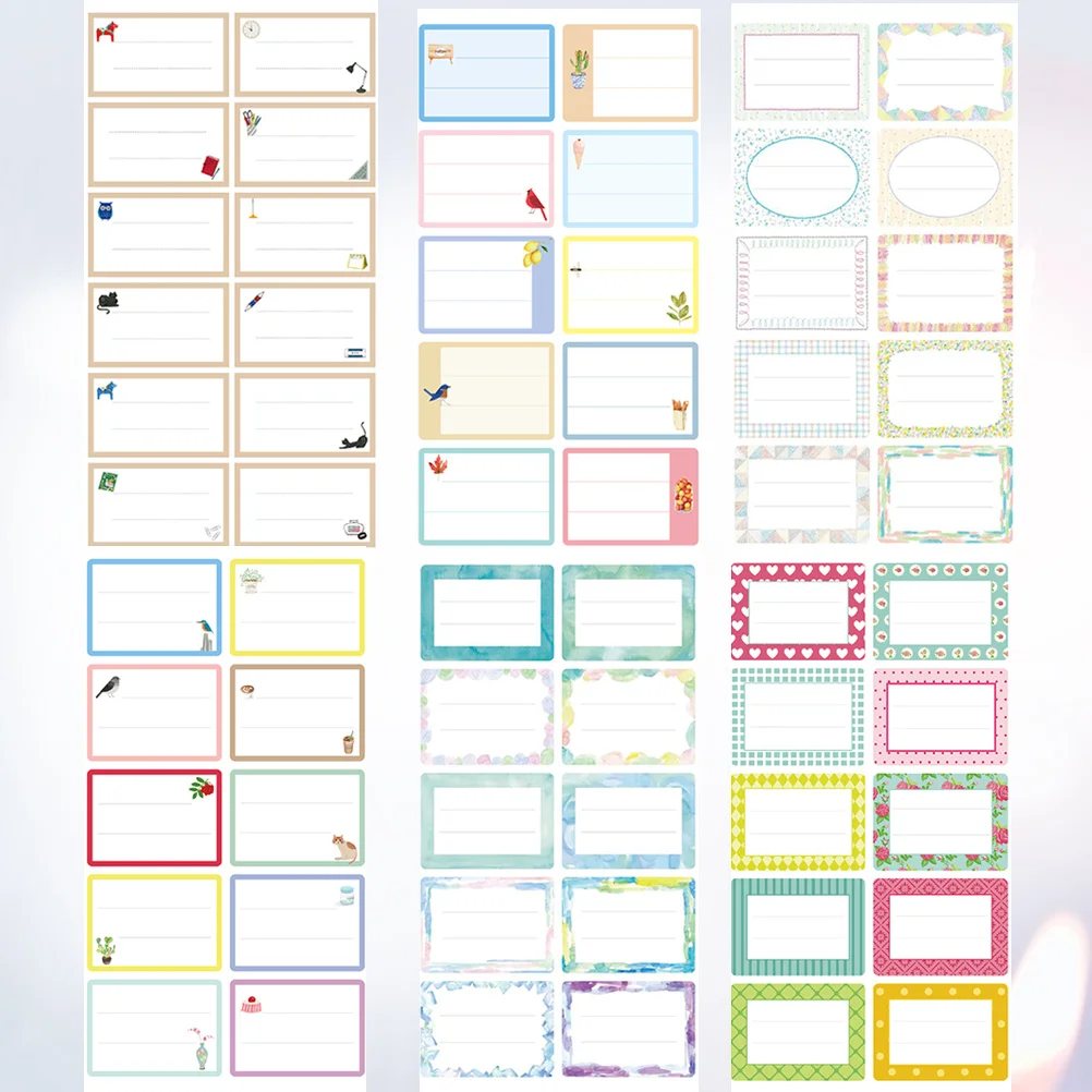 124 قطعة من ملصقات الصندوق المكتوبة بخط اليد، ملصقات بيضاء لكتابة الاسم، ملصقات لاصقة لتنظيم علامات الزجاجات، الحاويات، المجلدات المكتبية #2