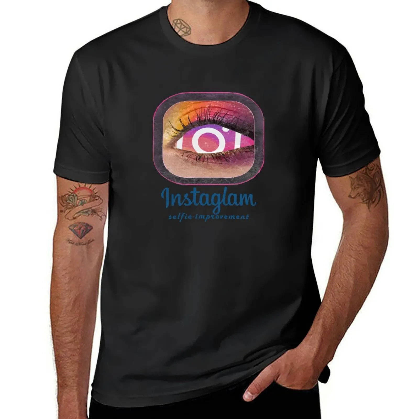 

Instaglam: Selfie Improvement T-Shirt hippie clothes graphics funny meme t-shirts mens t shirt