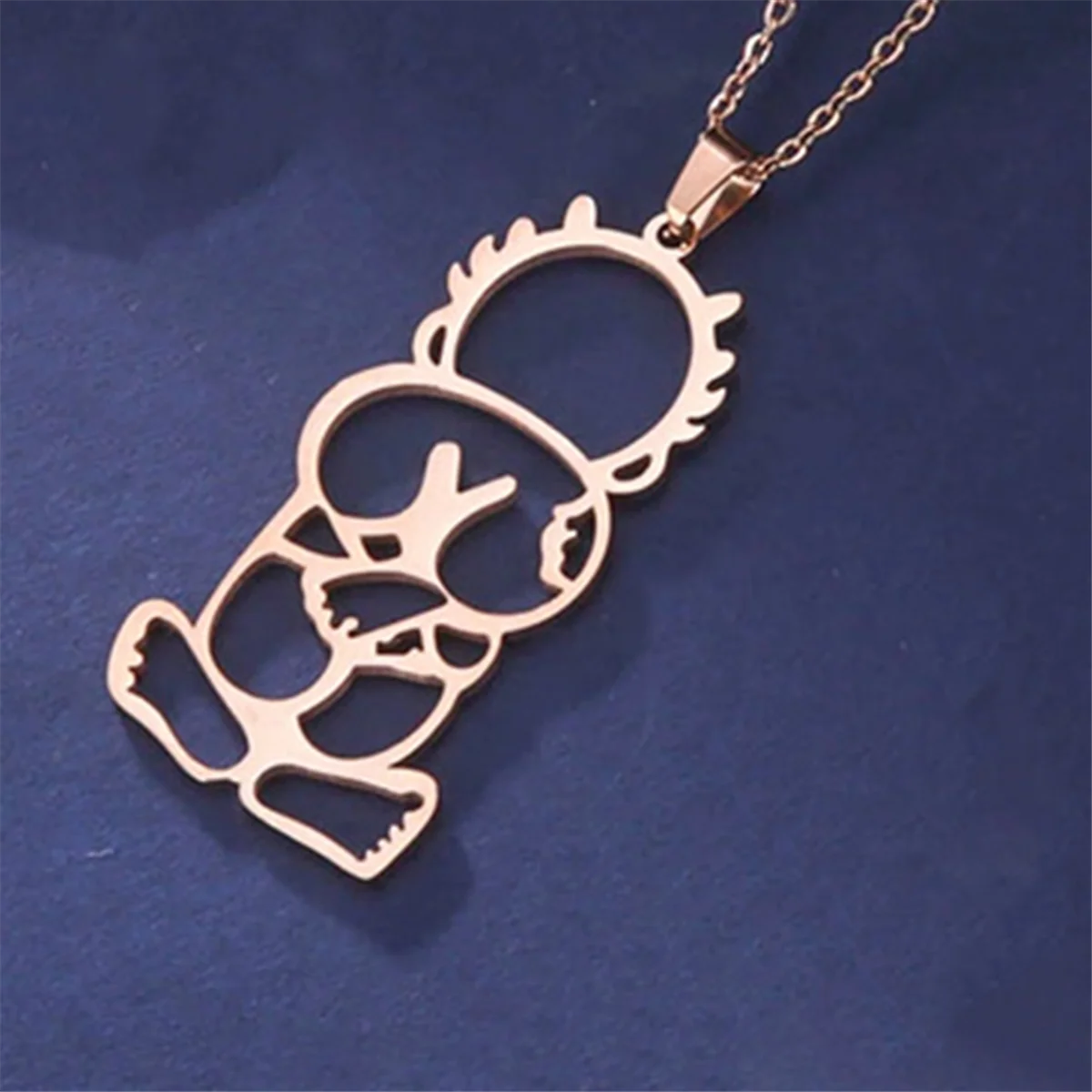 Rose Gold Palestine Boy'S Back Necklace Pendant Necklace Luxury Trend Jewelry Gift for Women Men