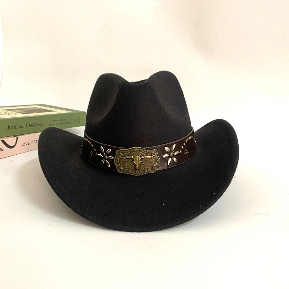 

Retro Western Cowboy Hat Suede Wide Brim Unisex Design for Country Music Festivals Vintage Cosplay Jazz Club Nights Cowboy Hat
