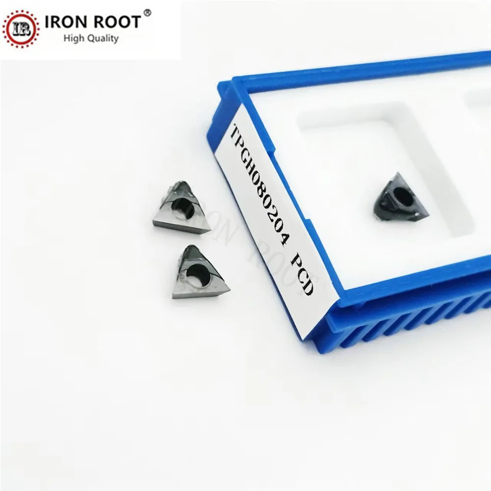 2P Turning Insert TPGH080202,TPGH080204,PCD CNC Metal Lathe Tool Turning Tool Diamond Insert