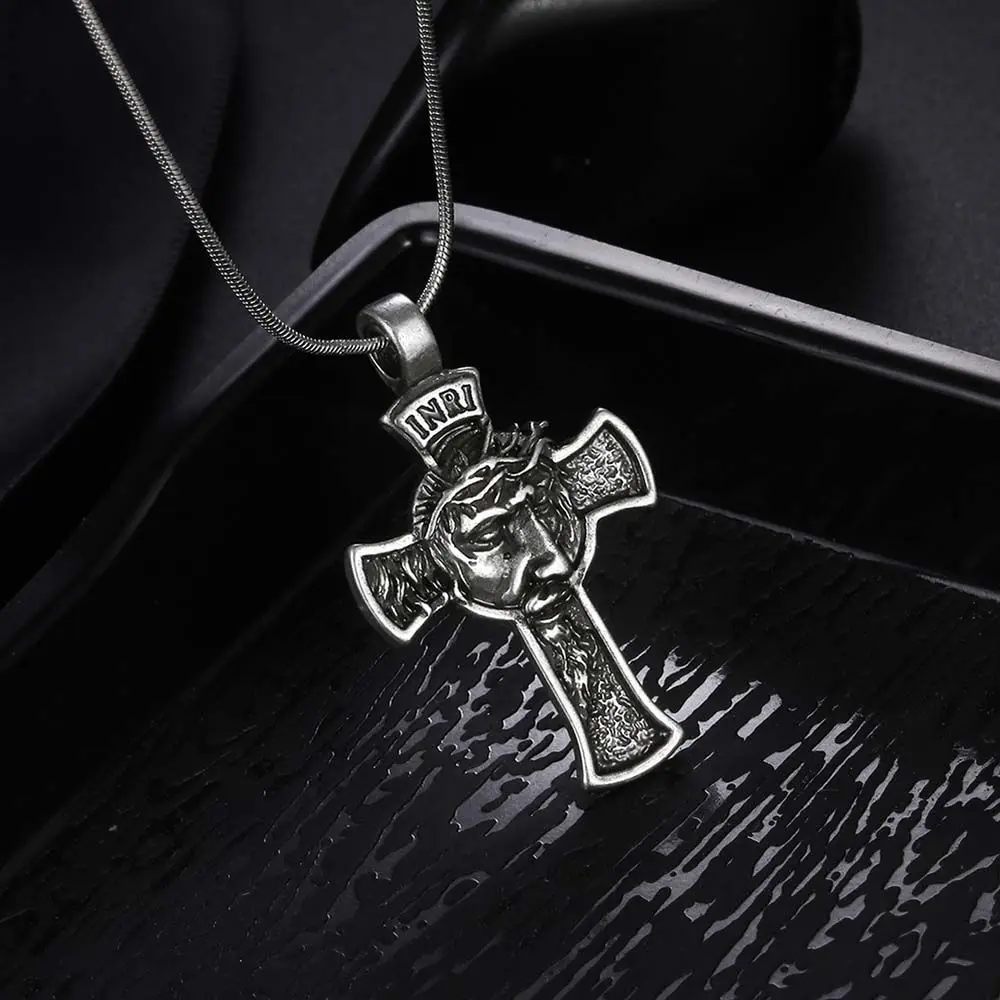 Religious Crucifix Gift For Men Women Jesus Christian Jewelry Chain Pendants Choker Cross Necklace