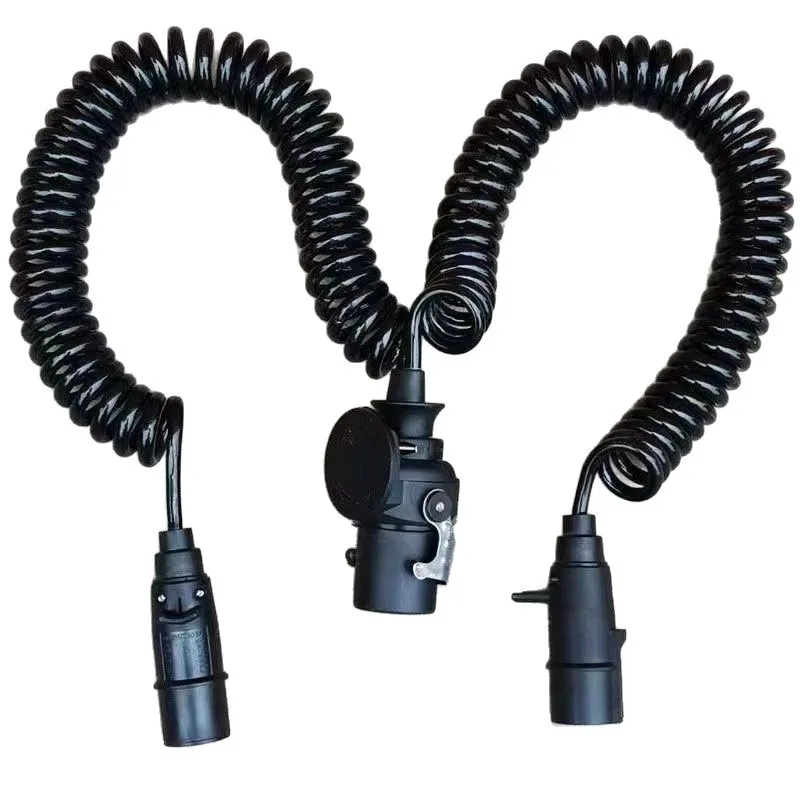15-Core Trailer One-to-two Connecting Cable, Suitable for 15-turn Two Seven-core Helices