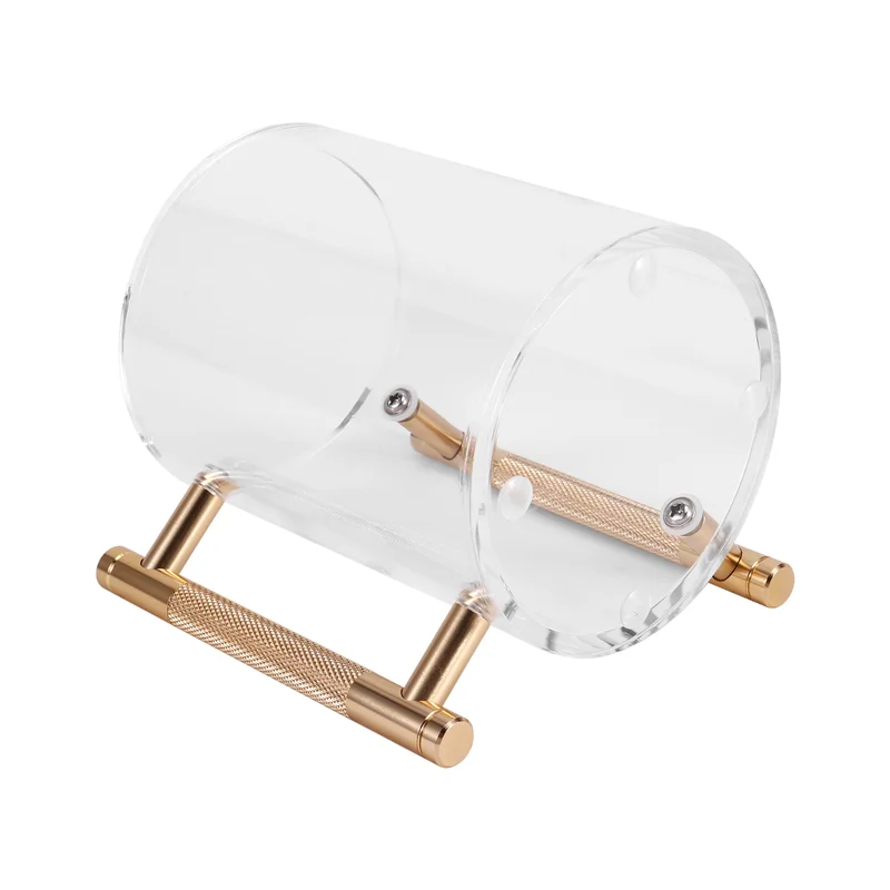 손 세척 컵 아크릴 원형 세척 컵 두 개의 금속 손잡이가 있는 유대교 기도용 세척 컵 선물