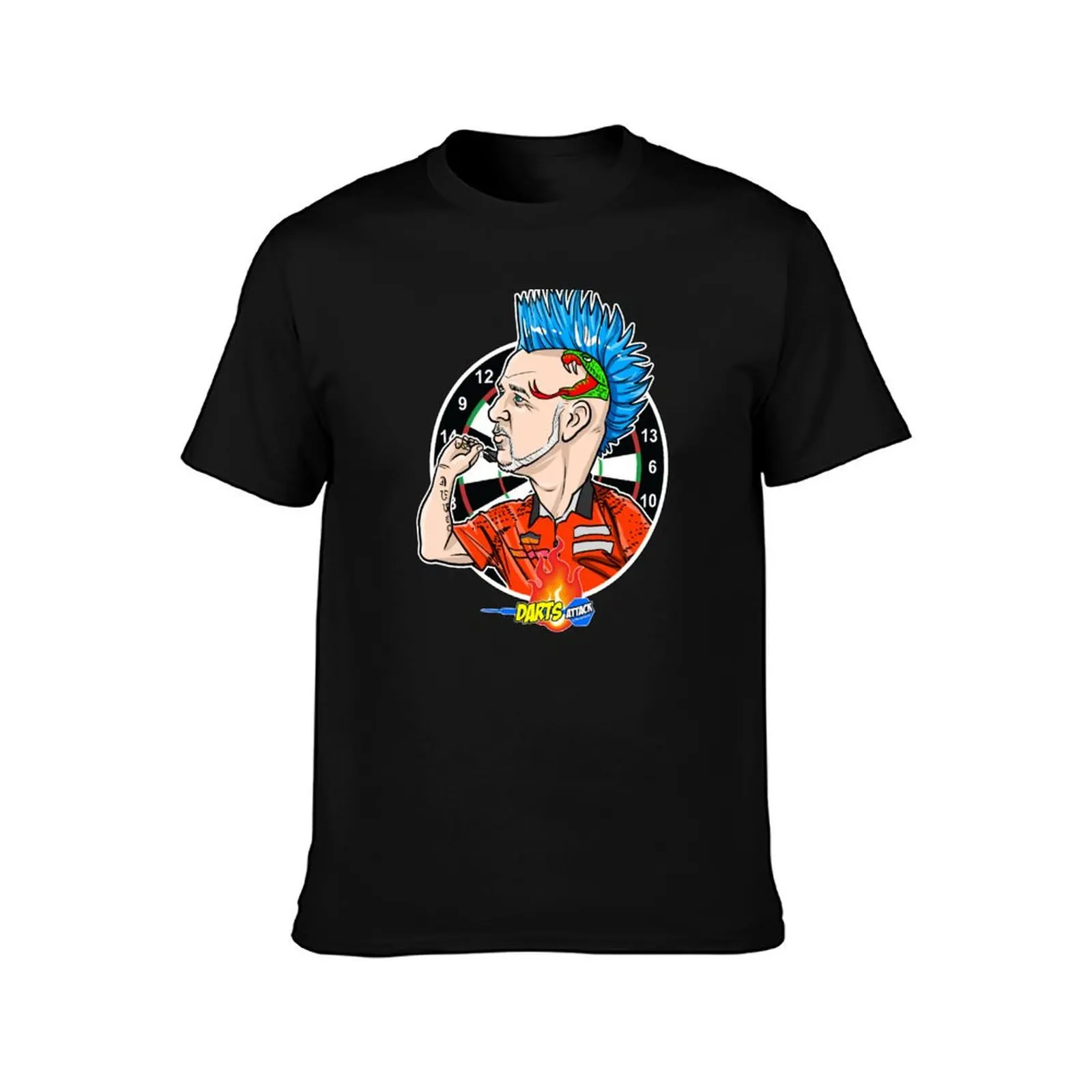 Caricatura Peter Wright, by Darts Attack T-Shirt blacks street wear sublime men graphic t shirts