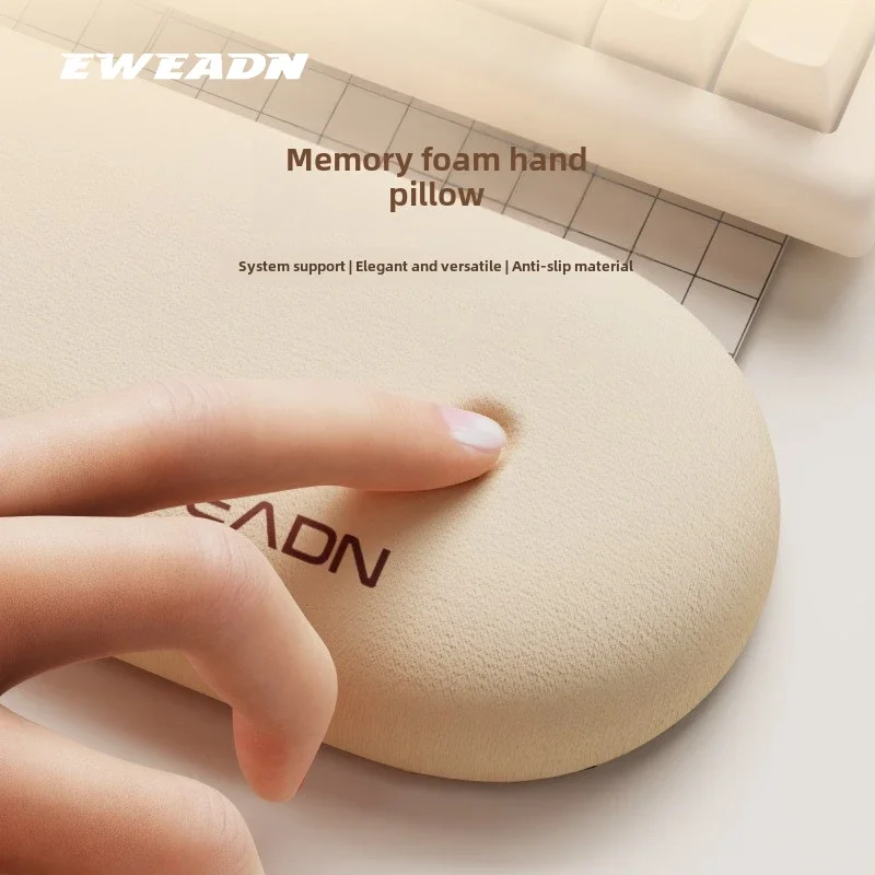 EWEADN Memory Foam Wrist Rest Mechanical Keyboard Hand Rest Computer Office Typing Wrist Pad Thickened Hand Pillow Soft PC Gift