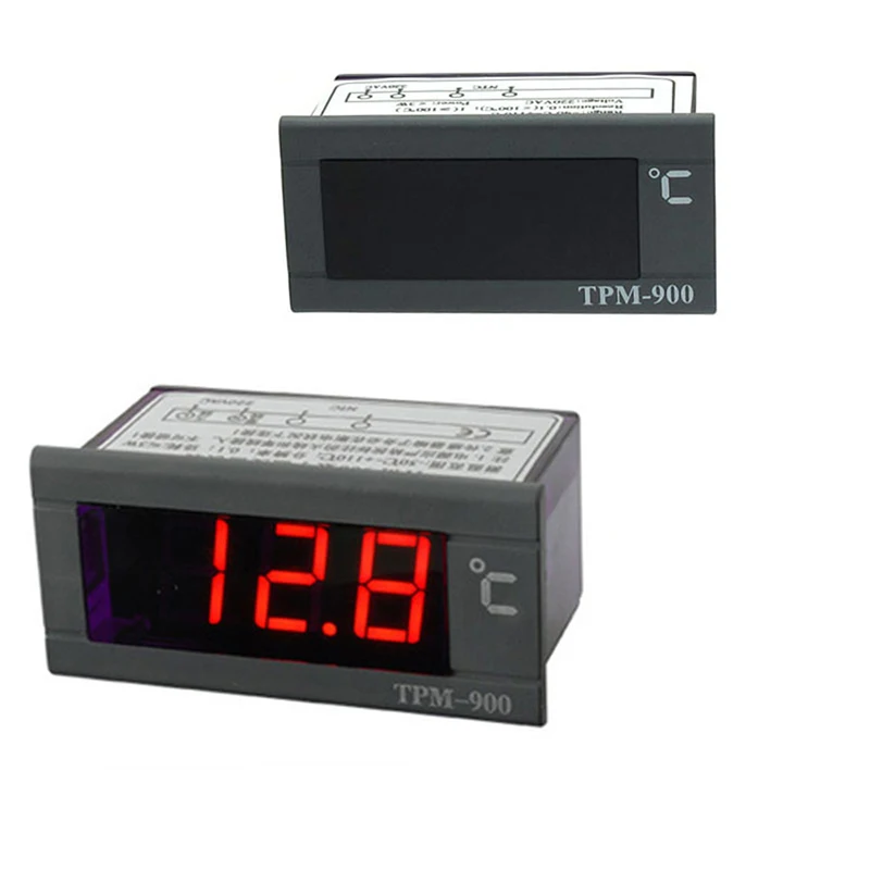 220V digital display embedded temperature control meter head Digital industrial temperature meter with thermal probe