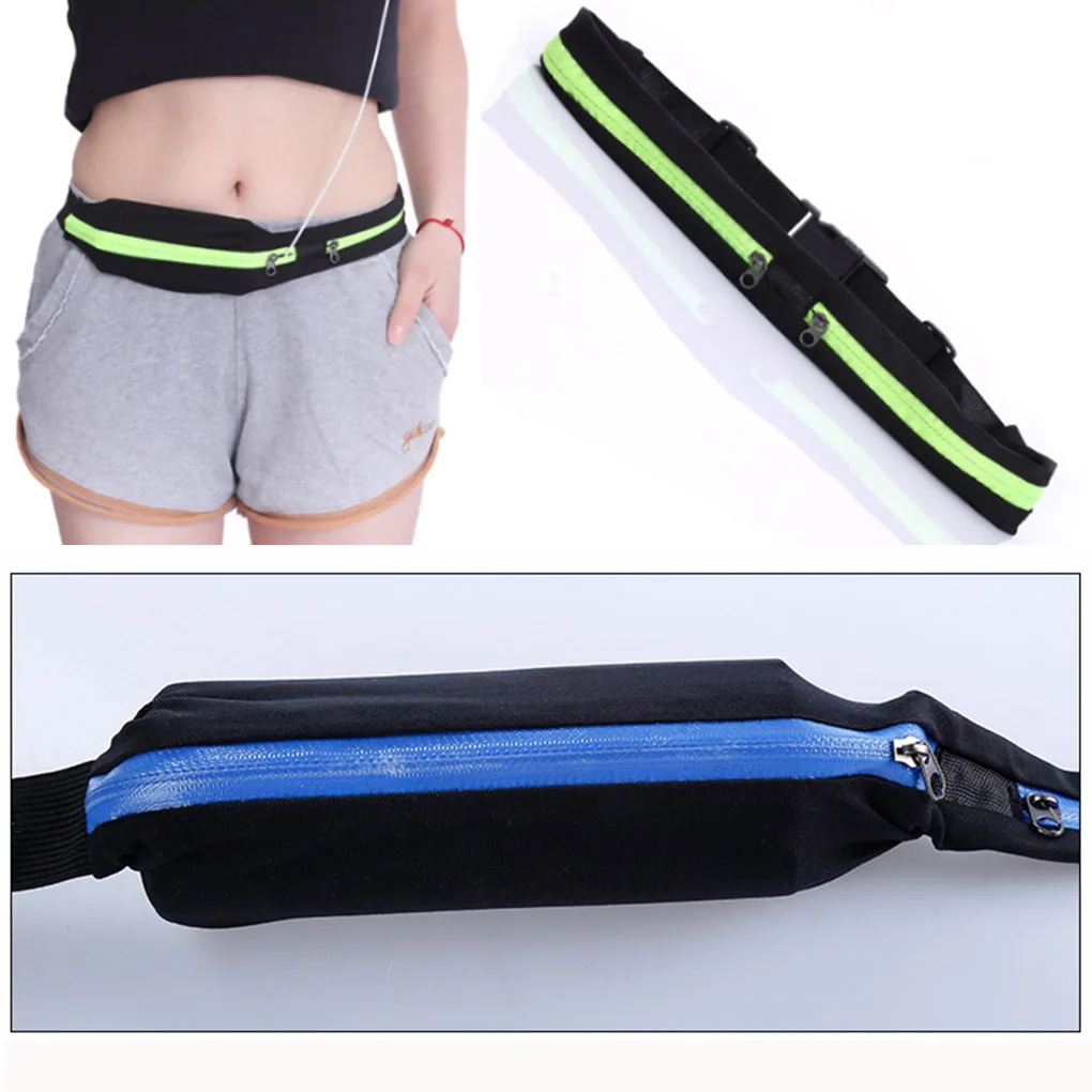 Polyester Fitness Belt Bag Bounce Free Workout Pouch Pocket Outdoor Sports Waist Storage Tool Sports And Fitness Waist Bag