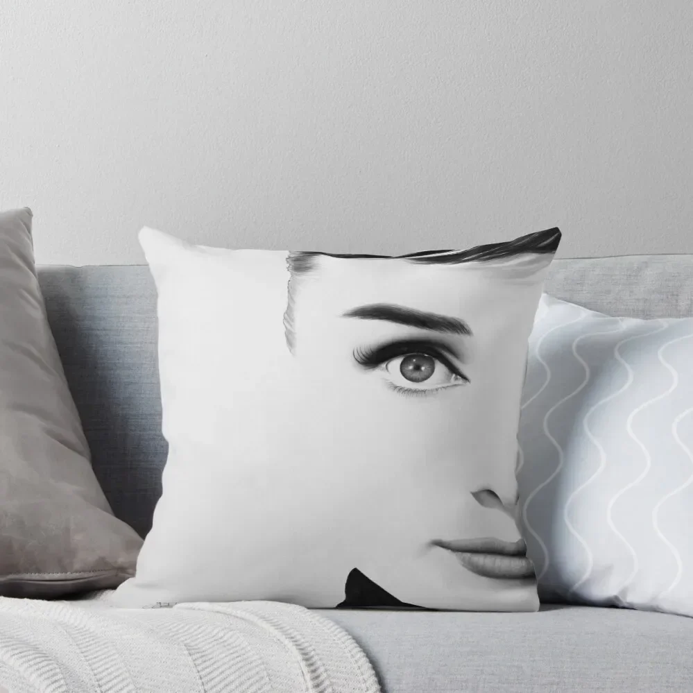 

The Half Series. Audrey Hepburn Throw Pillow Cushions covers for pillows Pillowcases Cushion Covers Sofa Pillow