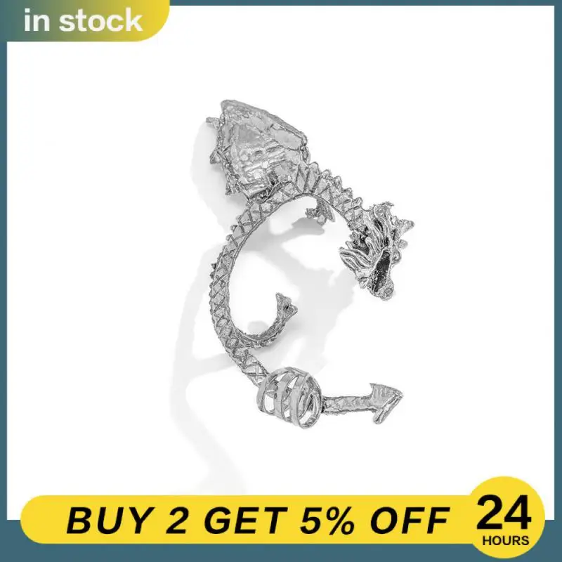 Dekoratif Benzersiz Göz alıcı Ejderha temalı Takı Unisex Popüler Kulak Takı Ejderha Zarif Tasarım Süsler Küpe