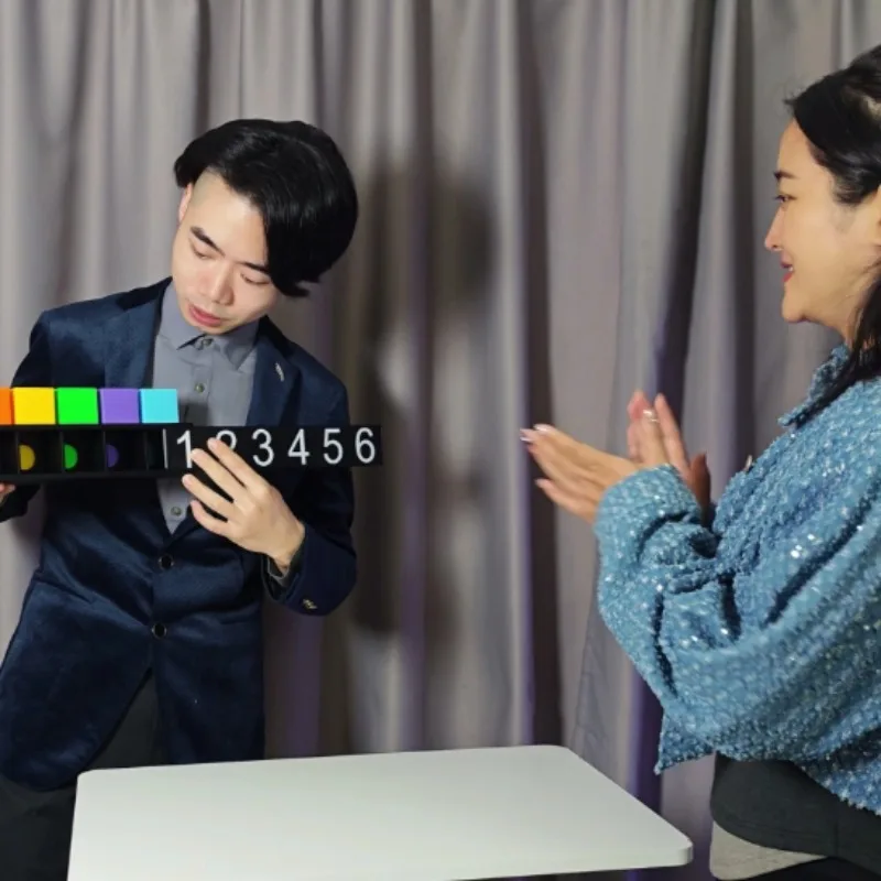 

Mental Color Match Cube Stage Magic Tricks Illusions Gimmicks Mentalism Magic Props Close Up Magia Magician Psychology