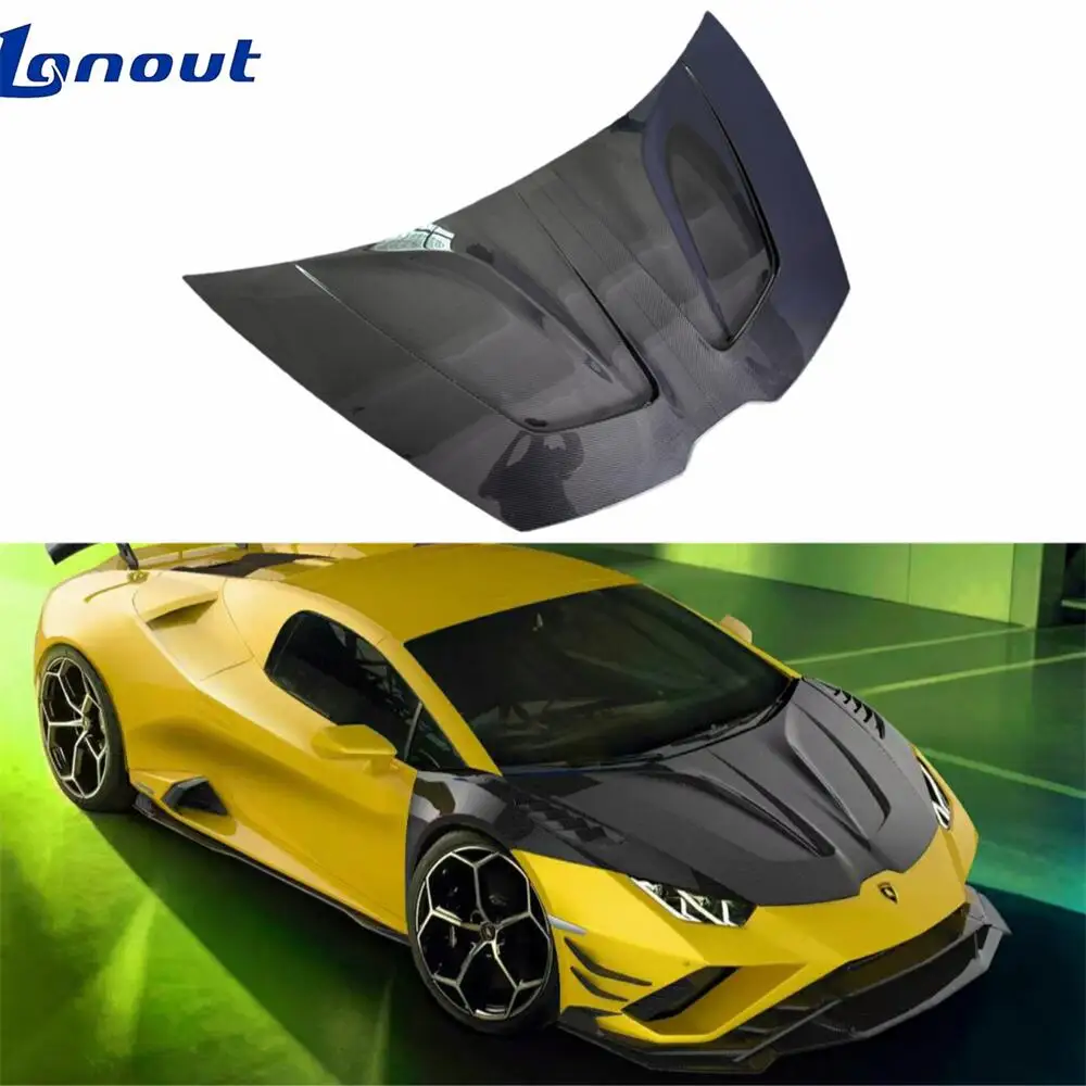 

PK Style Dry Carbon Fiber Body Kit Engine Bonnet Hood for Lamborghini Huracan LP580 LP610 EVO