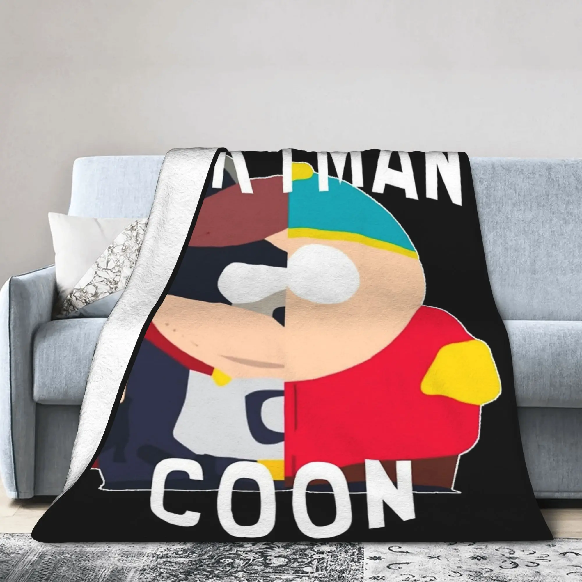 Eric Cartman  The Coon South-Parks Blanket Fleece Decoration   Lightweight Thin Throw Blankets for Bedding Travel Rug Piece