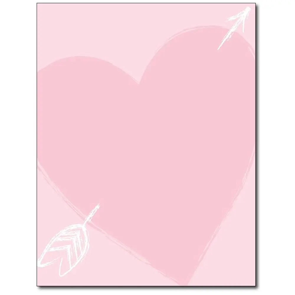 

Бумага для канцелярских принадлежностей Heart of Love - 80 листов - отлично подходит для открыток ко Дню святого Валентина, писем или приглашений.