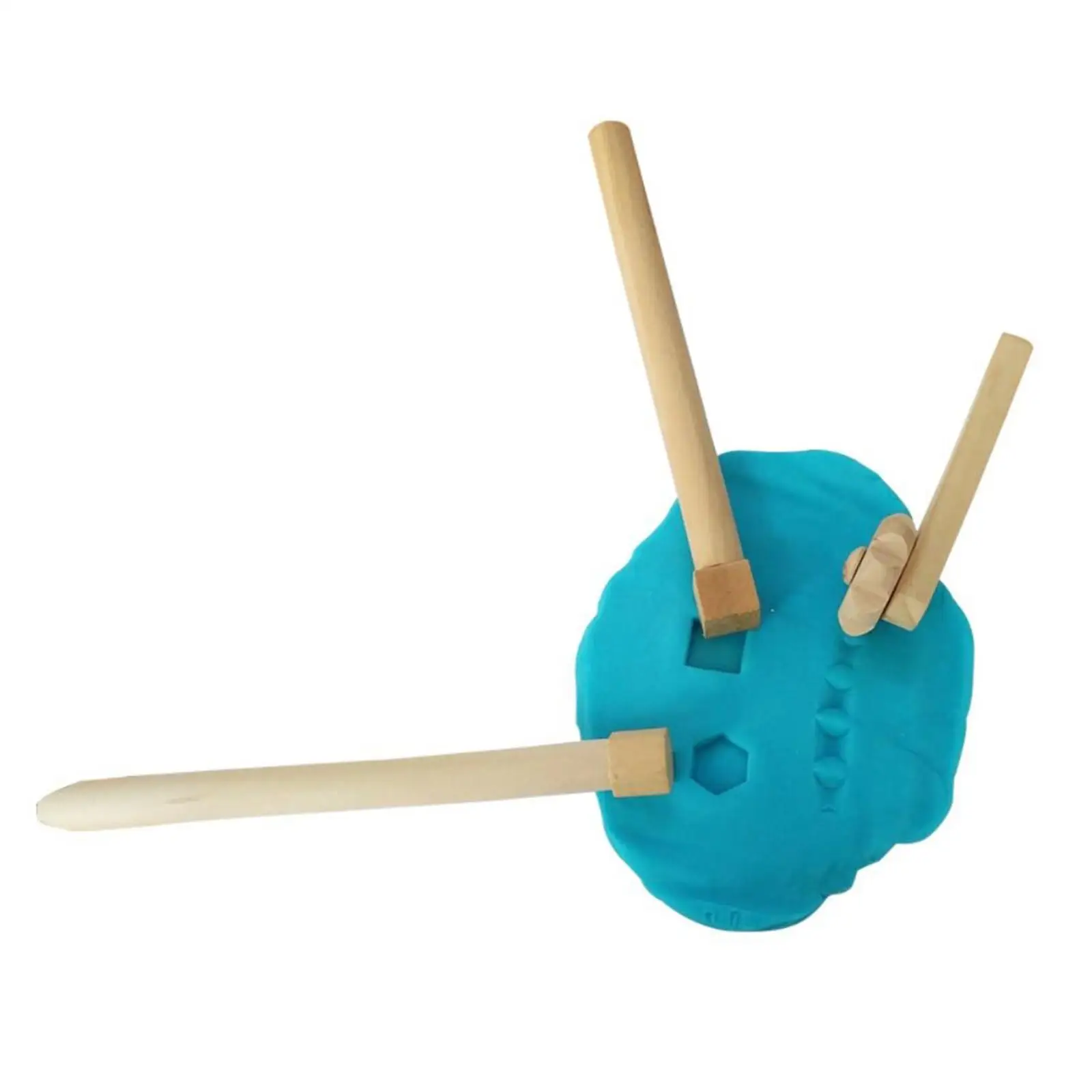 

Wooden Clay Tools Toy Roller Pin DIY Baking Accessories Ages 3 And Up