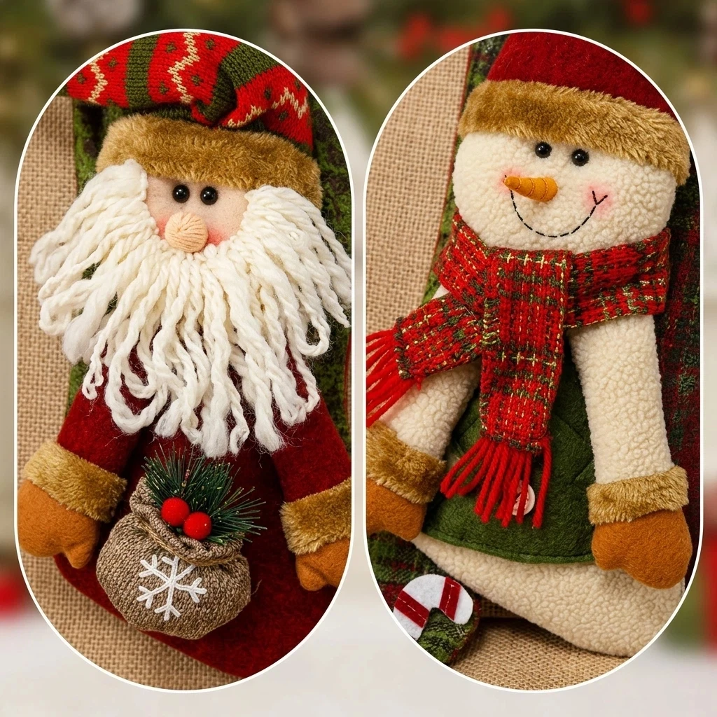 Pluszowa skarpeta świąteczna 3 – Embroidery Xmas recenzja i cena