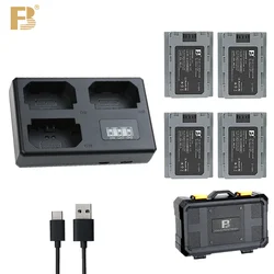 FB NP-FZ100 Battery and 3 Slot USB Charger Set for Sony A7M4 A7R4 A7M3 A7R3 A7S3 A7R5 FX30 A9M2 A1 A6600 A6700 A7C ZV-E1 Cameras