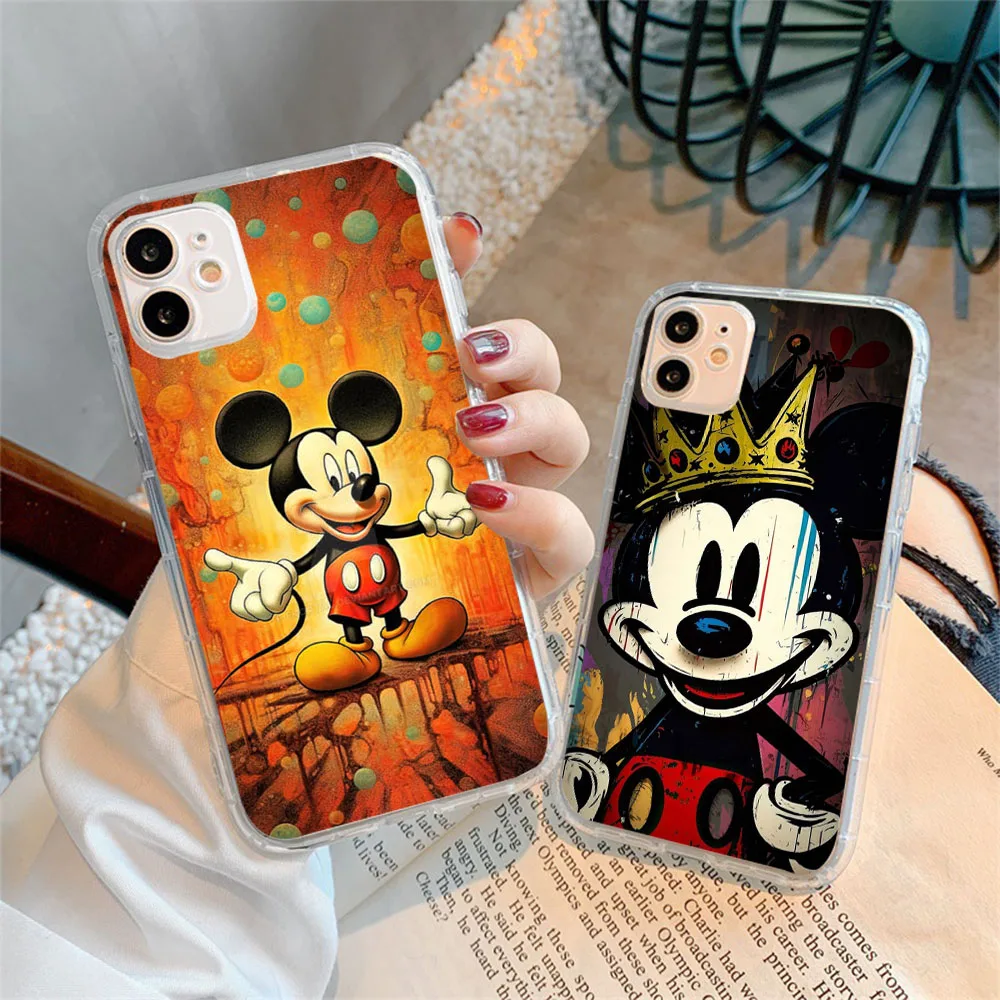 ZY21 Mickey Clear Case for Tecno Camon 15 16 17 17P 18 Premier 18T 18P 18I 19 4 AIR 5 LTE 5P Pro