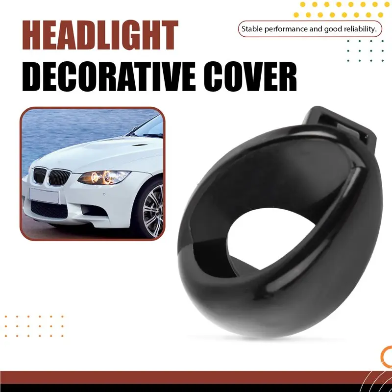 Front Bumper Headlight Washer Nozzle Cover Cap 1Pair 51118041149 51118041150 For BMW M3 E90 E92 E93 2009- 2013