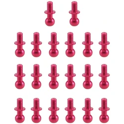 FBIL-20Pcs Metal M3 Hex Ball Head Screws For Tamiya TT-01 TT-02 Sakura D4 D5 1/10 RC Drift Car Spare Parts Universal