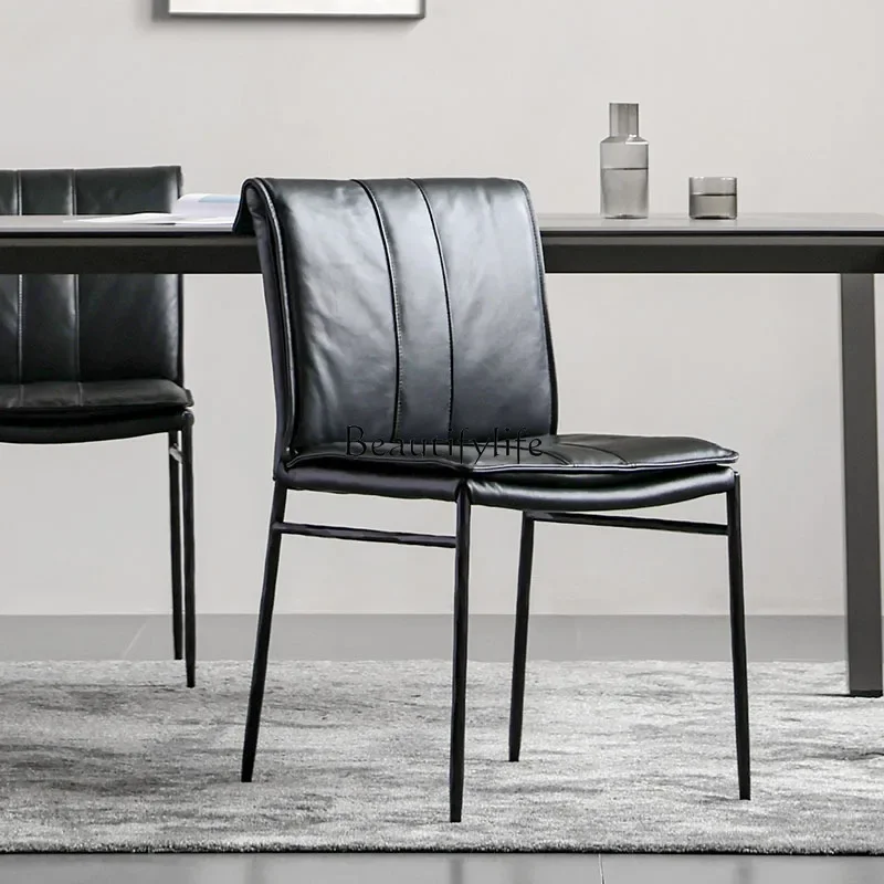 ls 18American retro dining chair home modern simple light luxury high-end backrest dining table and chairs