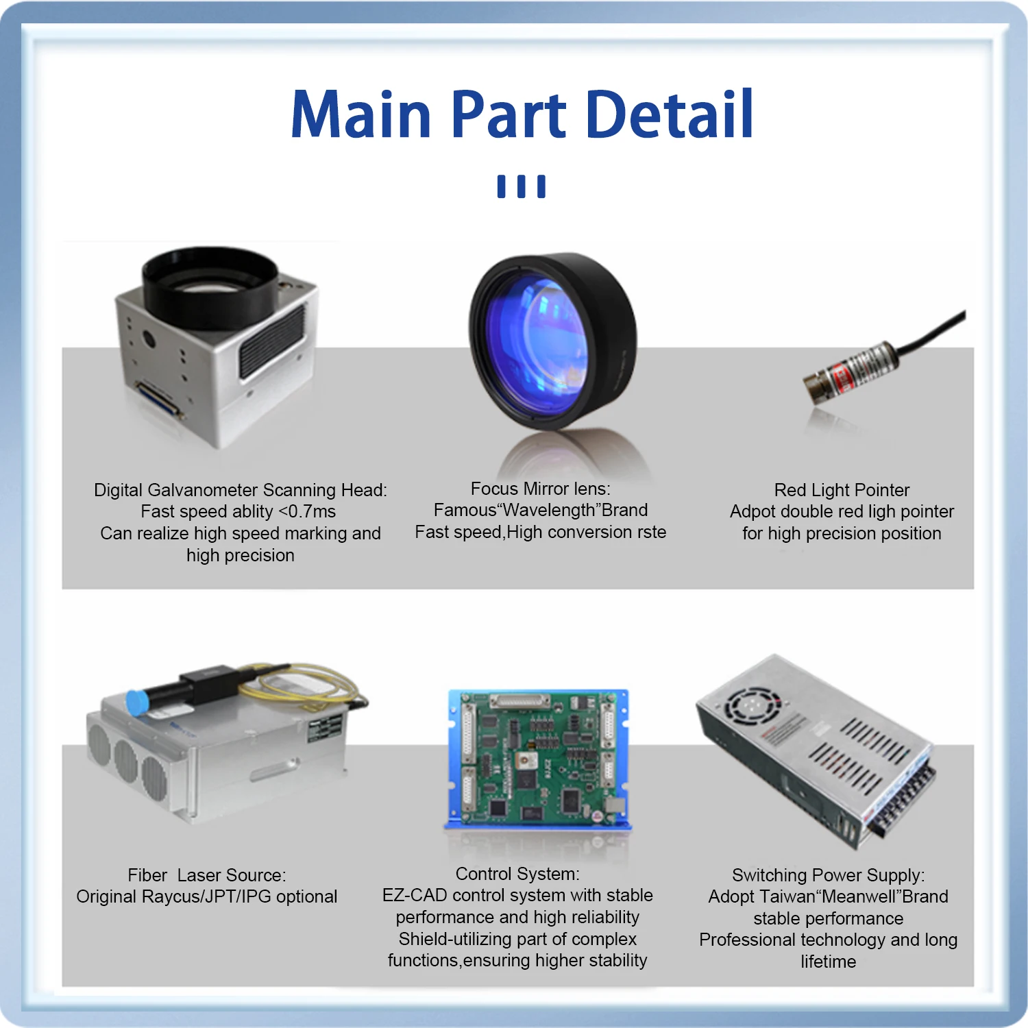 DCODE PL2 섬유 비행 레이저 마킹 기계 레이저 조각 기계 레이저 조각사 금속 포장 보석에 대한 3D 인쇄