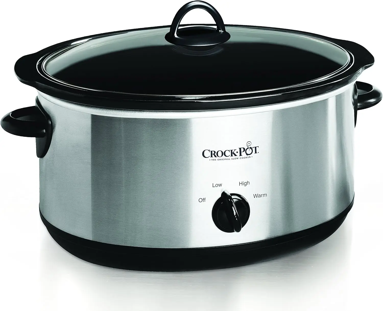 

Large 8 Quart Oval Manual Slow Cooker Stainless Steel (SCV800-S)