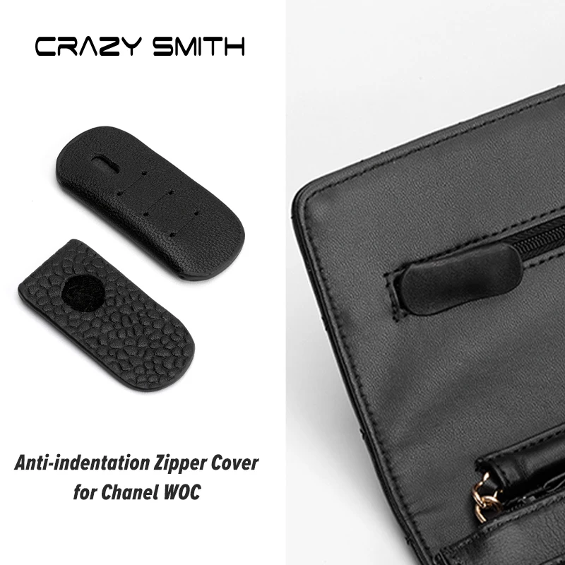 

CRAZYSMITH чехол на молнии с защитой от вмятин для сумки for Chanel 19woc, защитный чехол из натуральной кожи с защитой от царапин, противоизносный чехол, аксессуары