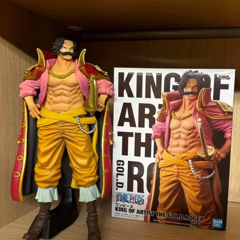 

New 23cm One Piece Gol D Roger Figures King Artist Collection Model Action Figurine Pvc Collectible Model Doll Statue Ornament