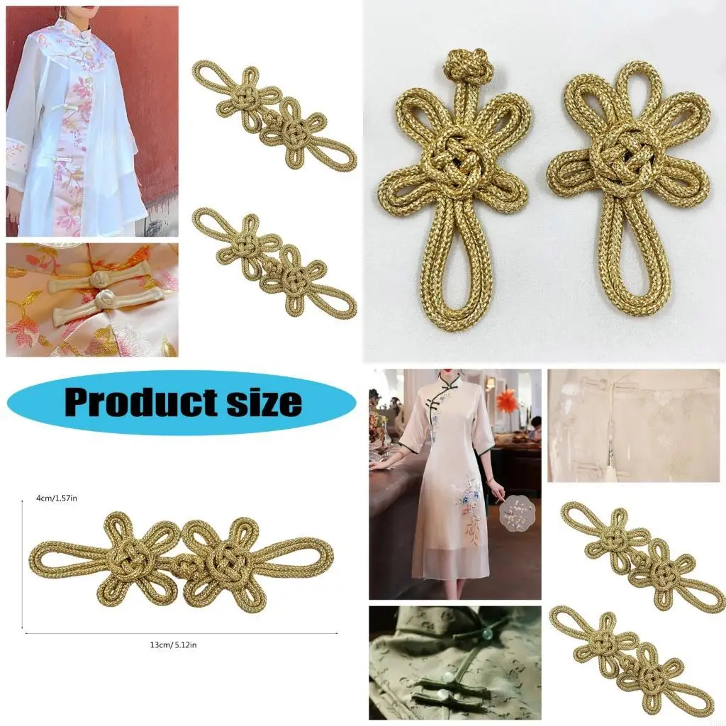 

Cheongsam Knot Buttons Closure Sewing Fasteners for Cheongsam Han Suit Y08E