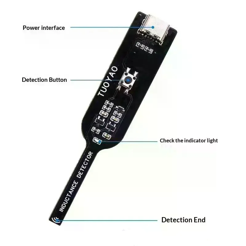 1/2pcs Inductor Detector Tool Motherboard Coil Tester For Phone Motherboard Repair Electromagnetic Induction Quick Fault Check