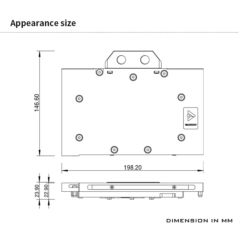 Imagem -06 - Barrow Gpu Water Block para Galaxygainward Rtx 4090 Refrigerador de Placa Gráfica oc com Placa Traseira Bs-gam4090-pa