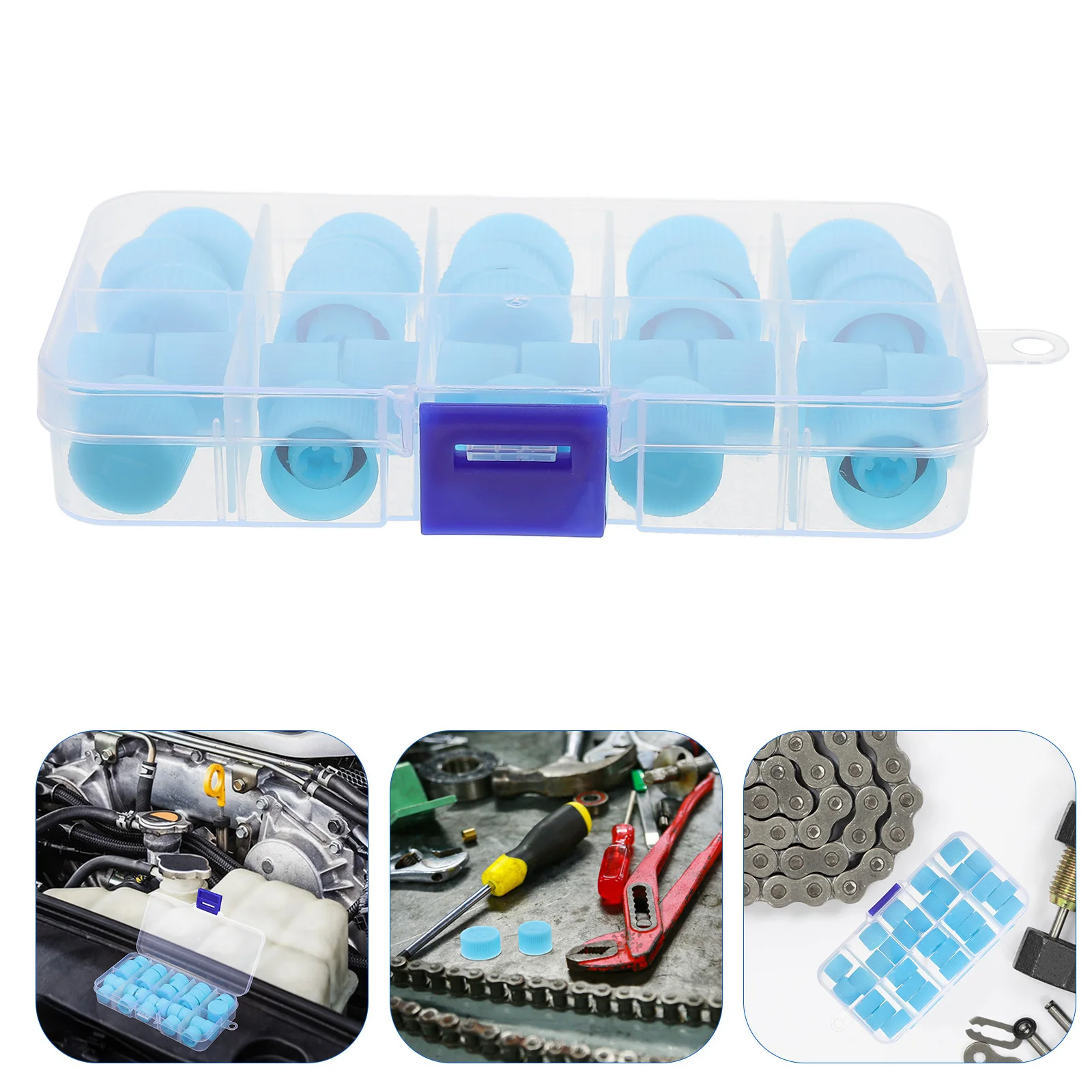 

30Pcs Ac Valve Core Protective Caps for Cars Durable Plastic Material Fit Most Models Simple Installation R134a