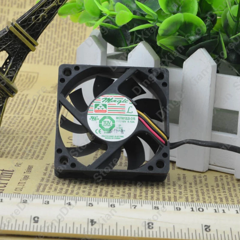 

X Для MAGIC MGT6012LB-015 | 12В 0.12А | 6 см | Бесшумный промышленный вентилятор для охлаждения корпуса, 1 шт.