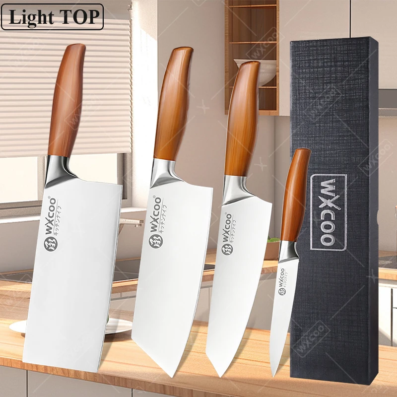 Light Top Japanese Kitchen Knife with Box Professional Chef Knives for Stainless Steel Fish Fillet Boning Knife Meat Cleaver