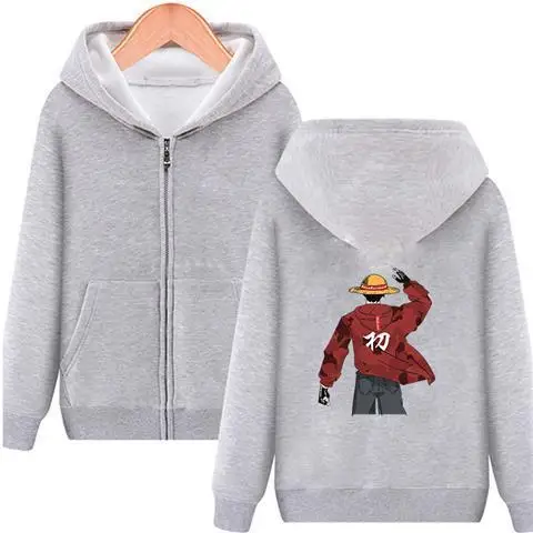 Uma peça luffy chapéu de palha pirata preto hoodie masculino anime volta impressão algodão casual manga longa outono inverno streetwear moda