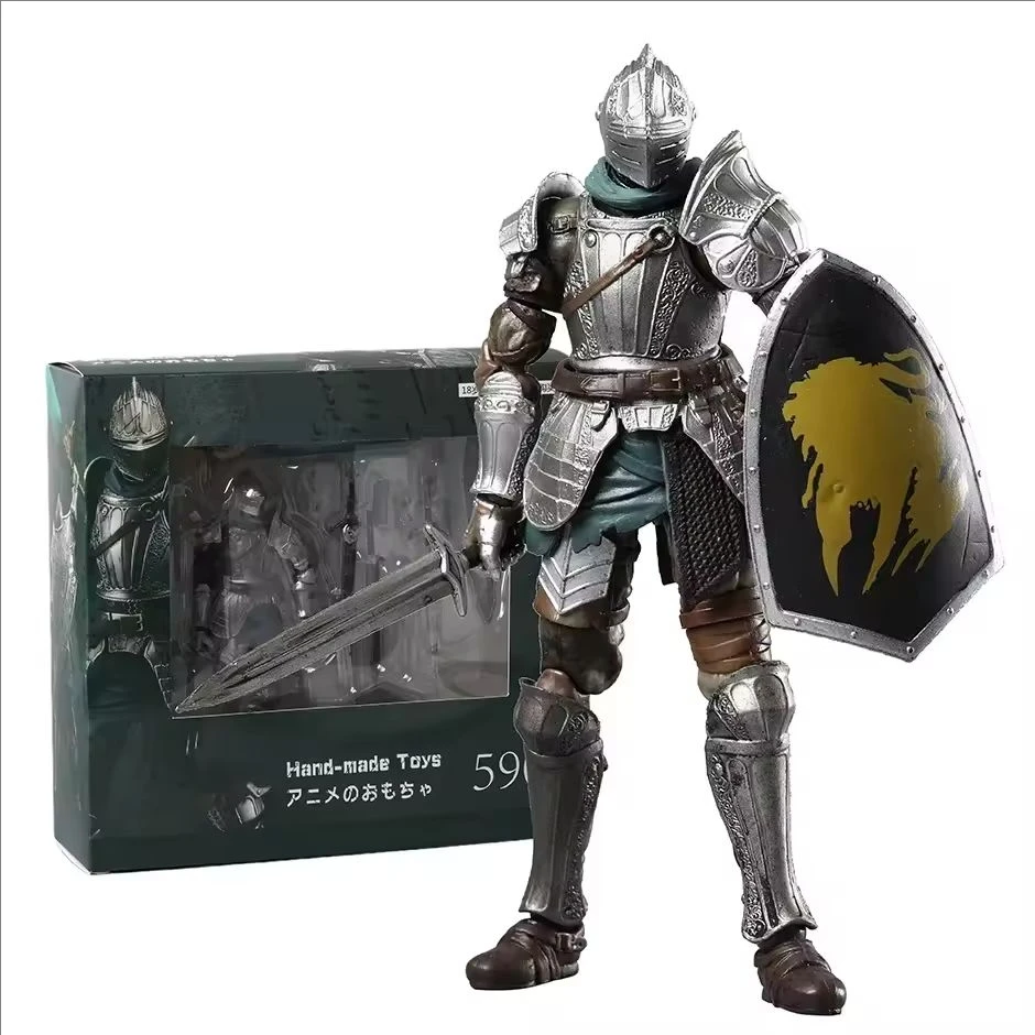 

16 см фигурка Dark Souls Figma 590 Demon'S Souls, рифленая броня, аниме-модель, статуя из ПВХ, рыцарская броня, игрушки, куклы, подарок