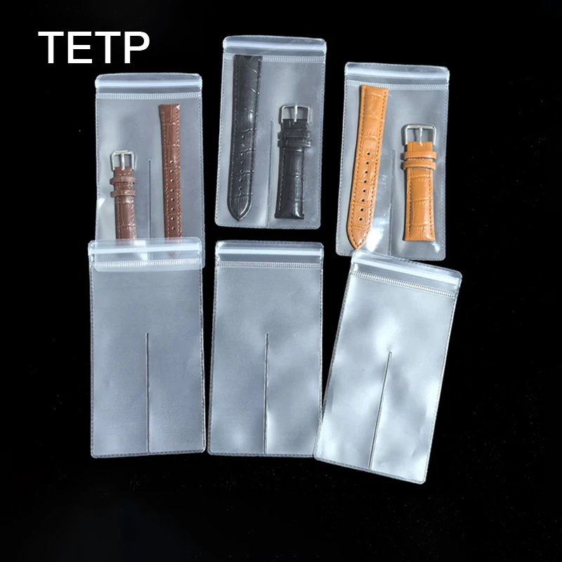 

TETP 50 шт. утолщенные пакеты-разделители для ремешков часов из ЭВА, для переупаковки инструментов и оборудования для малого бизнеса, полуматовые и полупрозрачные