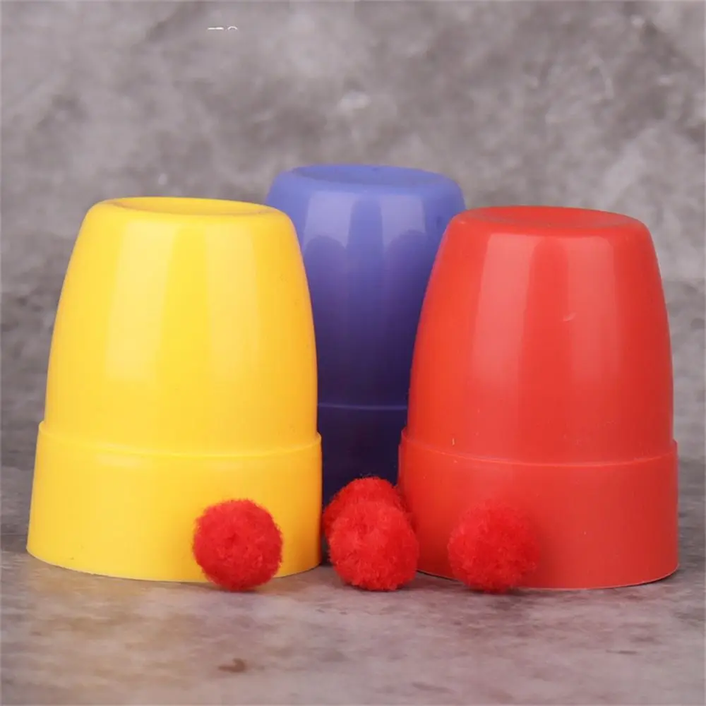 Magic Props Magic Three Cups Appear Vanish Gimmick Props Cups And Balls Plastic Performance Magic Tricks Cup Kids Toys