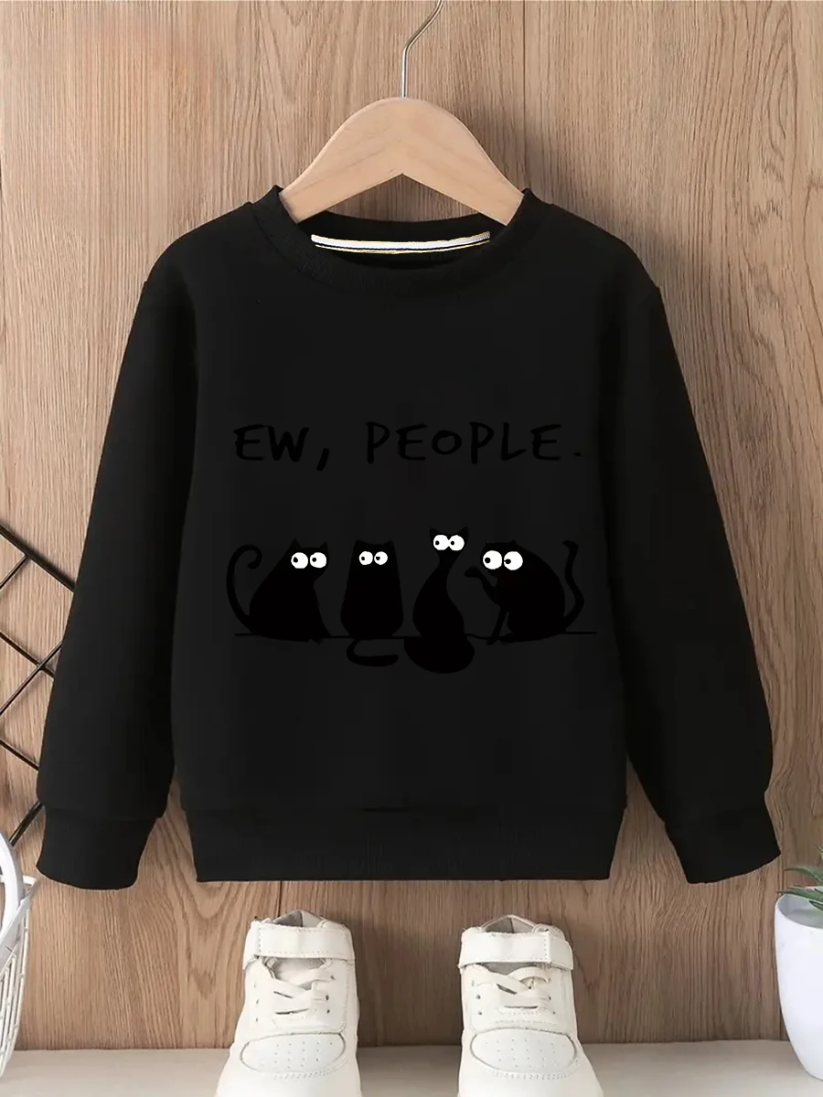 

Толстовка с круглым вырезом и длинным рукавом с принтом, повседневная, теплая, стильная, с индивидуальным узором, тяжелая вес (вес ткани 220–320 г/м2)