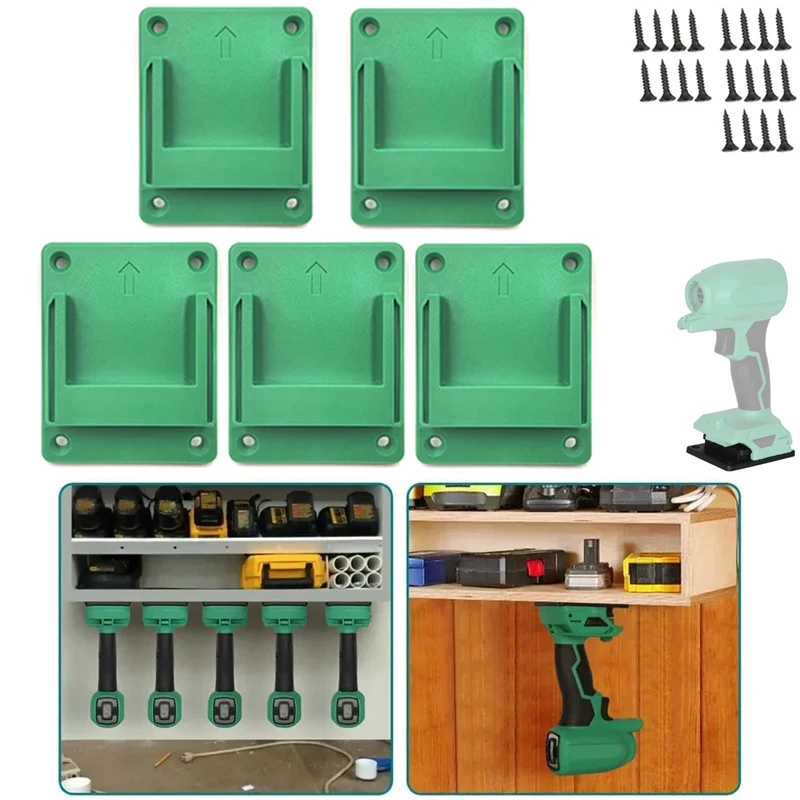 3/5PCS Tool bracket Stand Slots Fixing for Hitachi/Hikoki/Metabo 18V-36V Drill Holder Machine Storage Bracket Tool Dock Mount