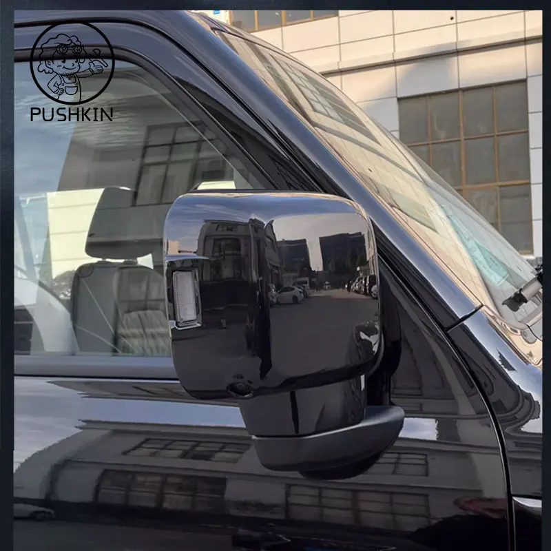 Carbon Chrome Black Car Side Mirror Rear View Mirror Cover Anti Scratch For GWM Great Wall WEY Tank 300 2024 2023 Accessories