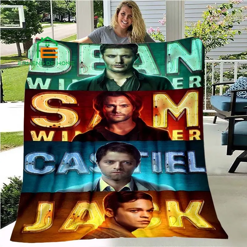 

Supernatural Pattern Throw Blanket Warm Blanket for Home, Picnic, Travel, Office and Plane for Adults, Kids, Elderly 5 Sizes