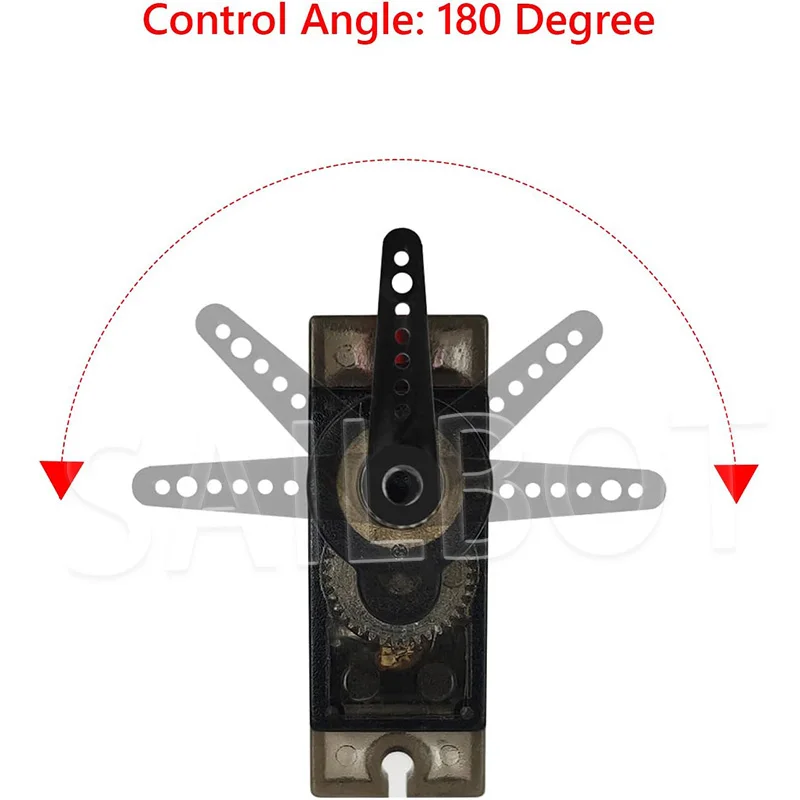 1-10 pces mg90s micro servo motor metal engrenagem analógico rc servo motor 180 para mini carro avião helicóptero arduino robô