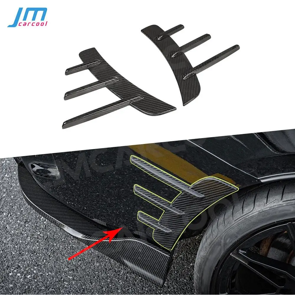 

Dry Carbon Fiber Rear Bumpers Lip Air Vent Trim Spoiler Canards Splitters For BMW 4 Series G22 G23 Coupe 2021+ Decoration Parts