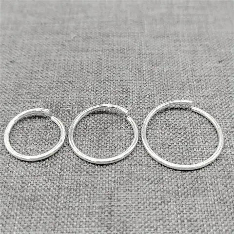대형 오픈 점프 링, 벌크 925 스털링 실버, 두께 1mm, 12mm, 14mm, 16mm