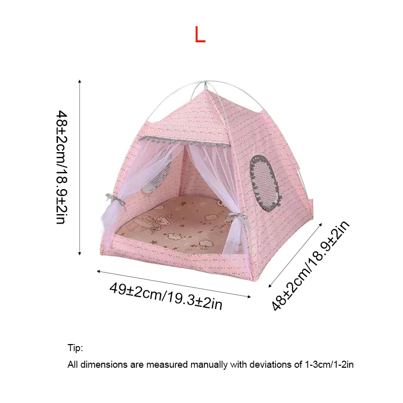 Cat Broken Flower Tent Semi Enclosed Internet Celebrity Tent Nest Universal For All Seasons Pet Supplies Summer Dog And Cat Nest - view 6