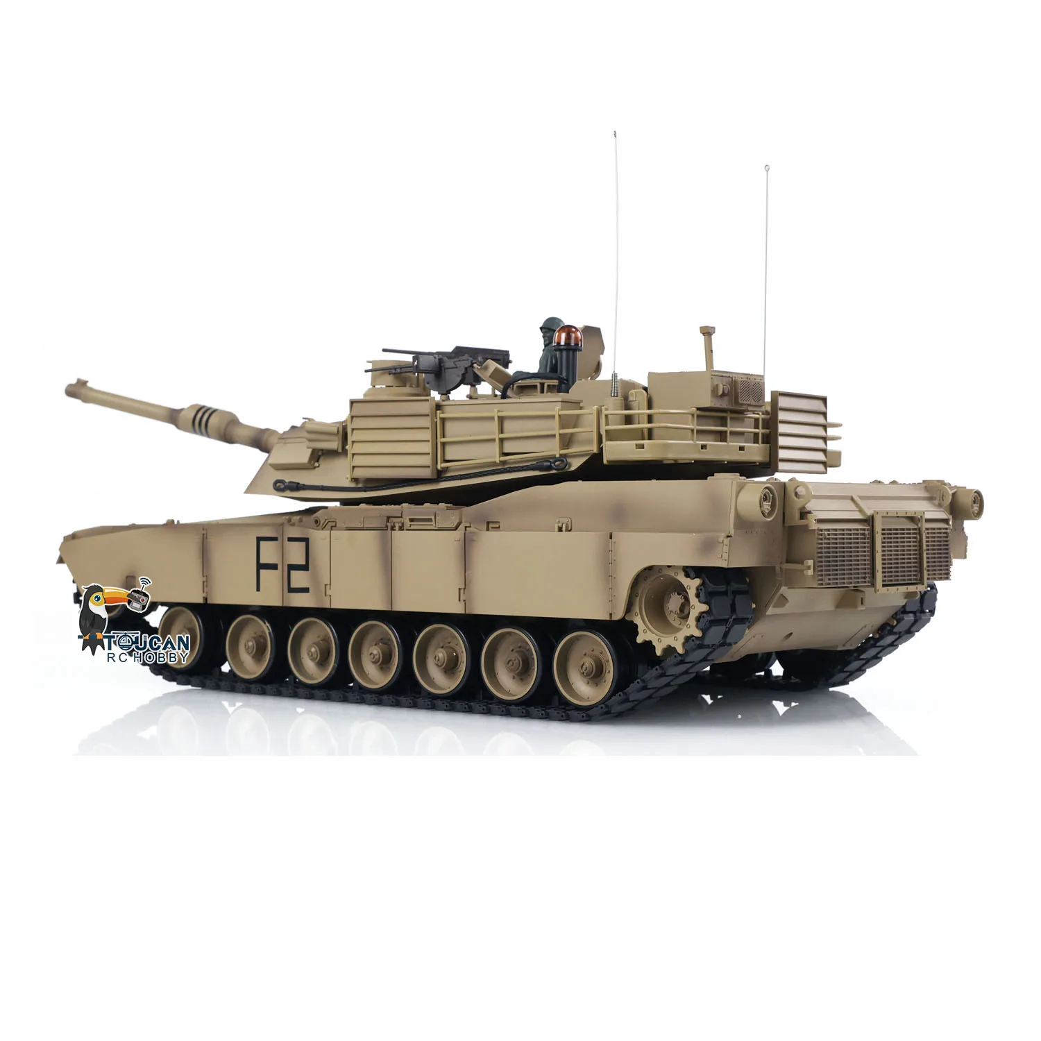 Heng Lungo 1/16 Bilancia 7.0 Carro Armato di Plastica RC Modello M1A2 Abrams 3918 Cambio in Acciaio Barile Recoil Giocattolo di Controllo Remoto TH17792