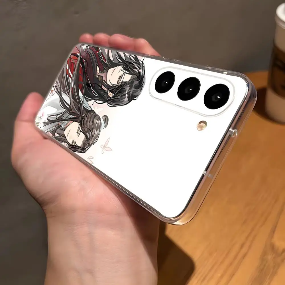Anime Heaven Official Blessings Phone Case For Samsung S26 S25 Plus S24 Plus S22 Ultra S23 FE S21 Plus S21 Ultra Transparent Cov